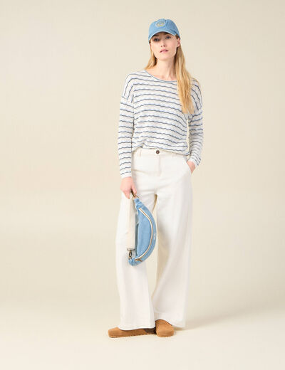 Pull éco-responsable creme femme