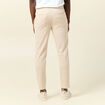 Pantalon jogger élastiqué beige homme