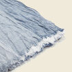 Foulard effet froissé bleu marine homme
