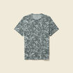 T-shirt manches courtes vert fonc&eacute; homme