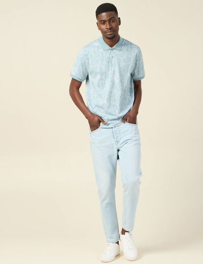 Polo éco-responsable vert homme