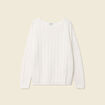 Pull manches longues ecru femme