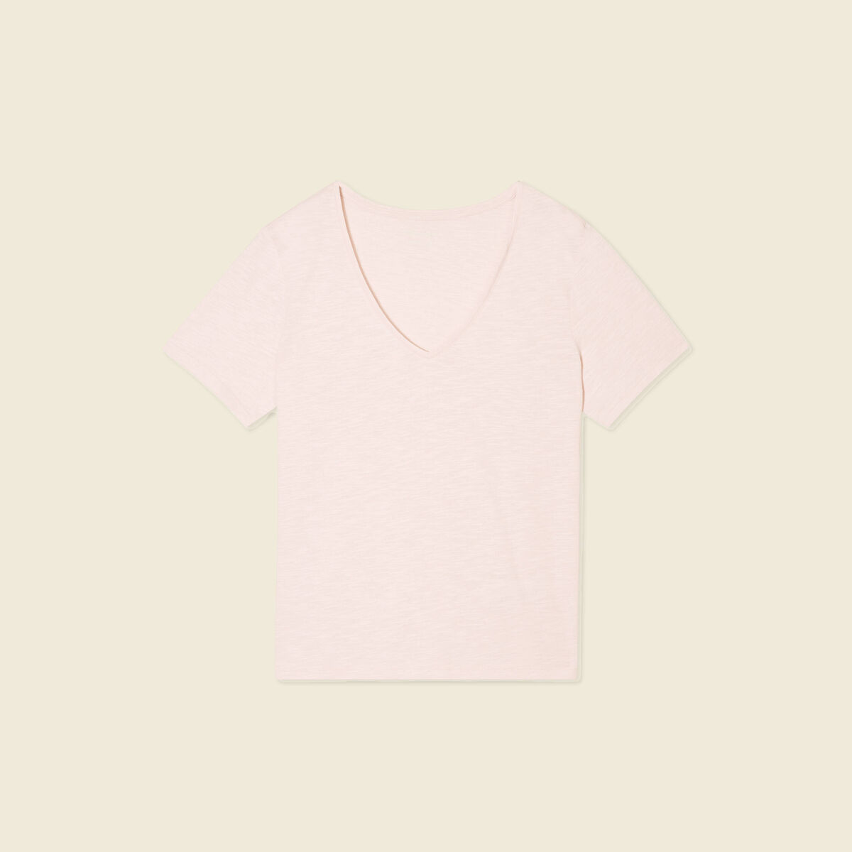 T-shirt manches courtes rose clair femme