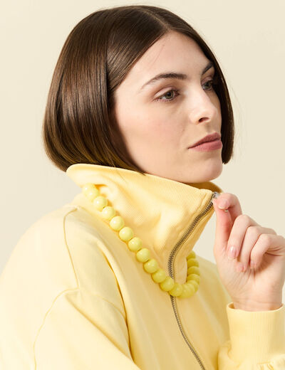 Collier jaune femme