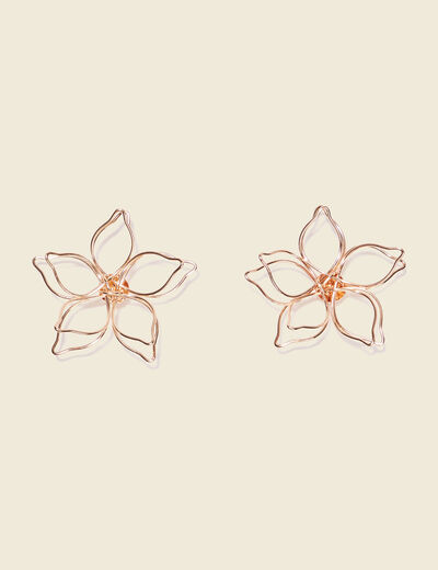 Boucles d'oreilles clous couleur or femme