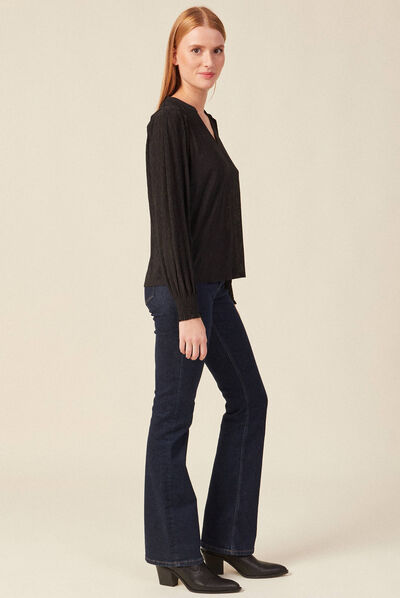 T-shirt éco-responsable noir femme