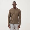 T-shirt manches longues taupe homme