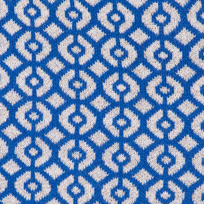 Jupe droite tricotée bleu femme