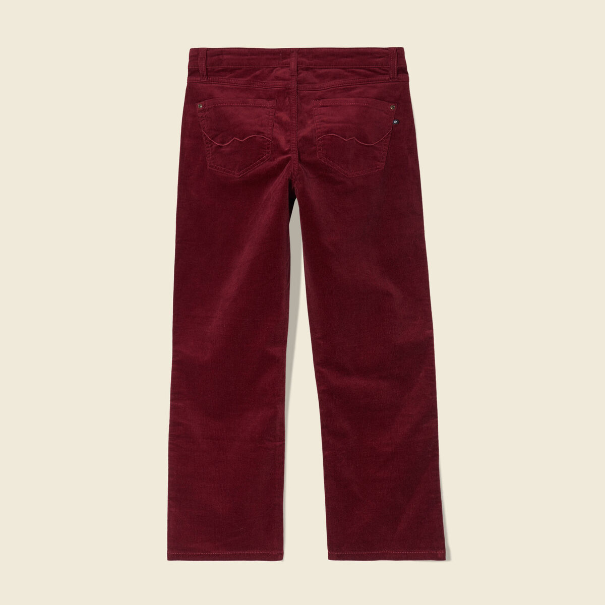 Pantalon bootcut velours prune femme
