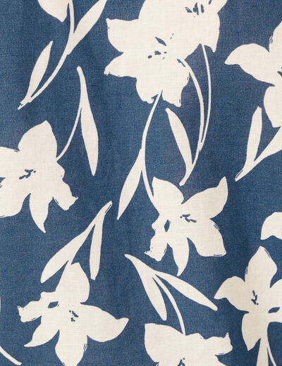 Chemise manches courtes bleu homme
