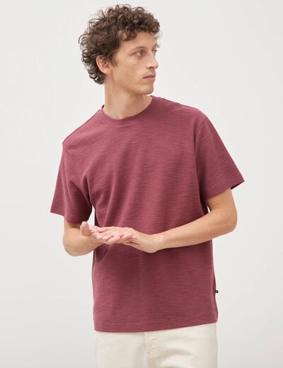 T-shirt manches courtes vieux rose homme