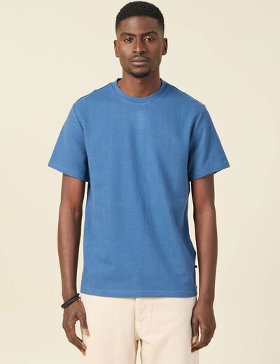 T-shirt manches courtes bleu foncé homme
