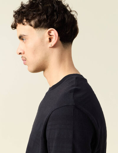 T-shirt manches courtes noir homme