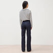 Jeans bootcut taille haute 7/8&egrave;me denim brut femme