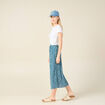 Jupe longue portefeuille bleu femme
