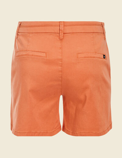 Short chino éco-responsable terracotta femme