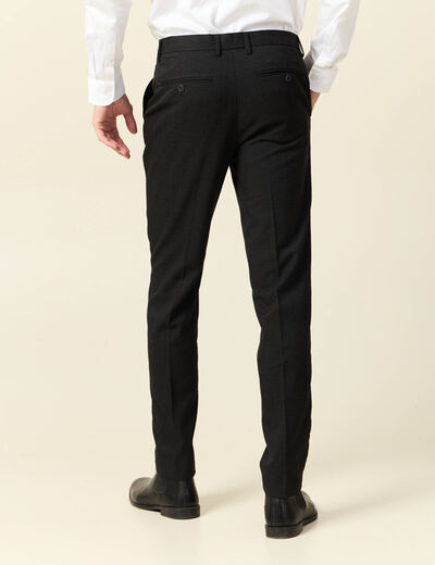 Pantalon chino straight noir homme
