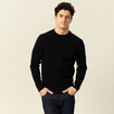 Pull éco-responsable noir homme