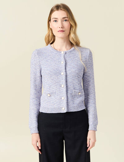 Gilet éco-responsable bleu marine femme