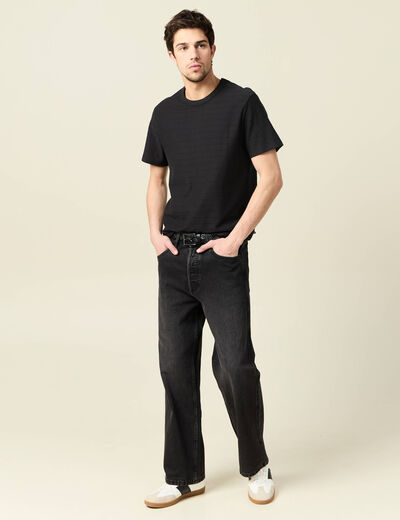 T-shirt manches courtes noir homme