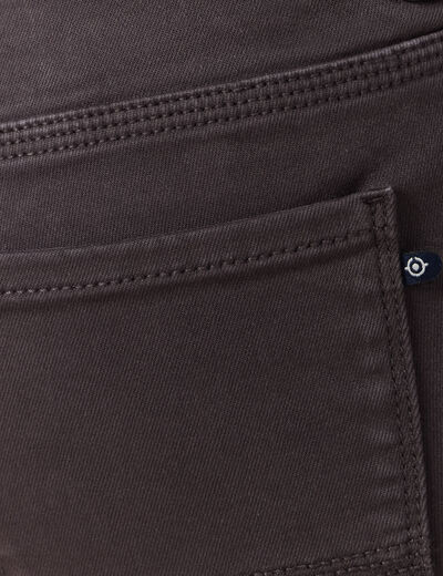 Pantalon slim 7/8ème gris foncé femme