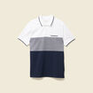 Polo manches courtes bleu marine homme