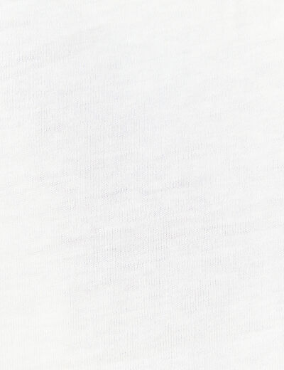 T-shirt manches courtes ecru homme