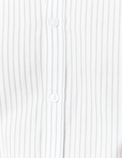 Chemise manches longues gris homme