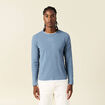 T-shirt manches longues bleu gris homme