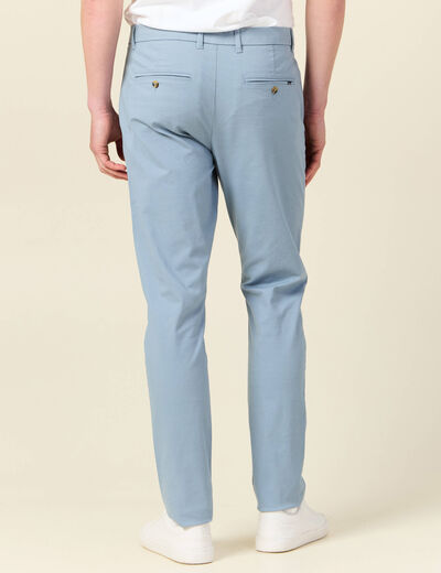 Pantalon slim Instinct chino bleu gris homme