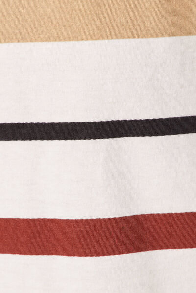 T-shirt manches courtes beige homme