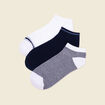 Lot 3 paires chaussettes bleu marine homme
