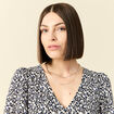 Collier multirangs couleur or femme