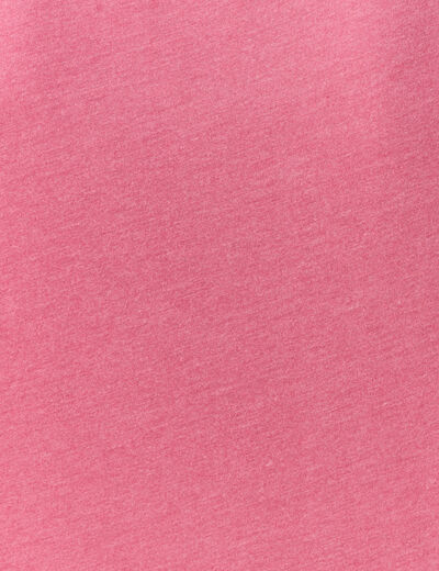 T-shirt manches courtes vieux rose femme