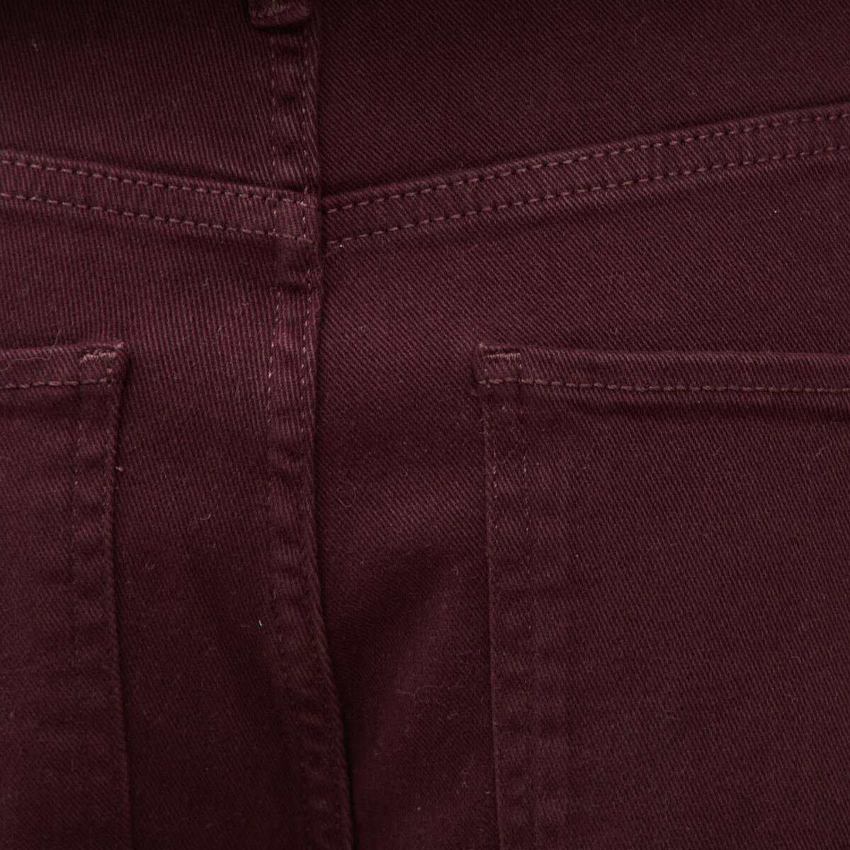 Jeans flare taille standard bordeaux femme