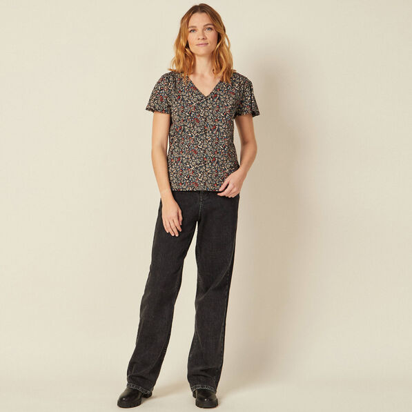 t shirt eco responsable noir femme T-shirt éco-responsable noir femme
