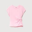 T-shirt en coton rose clair femme