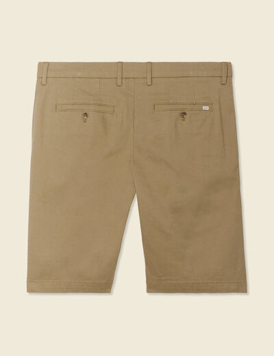Bermuda droit éco-responsable vert kaki homme