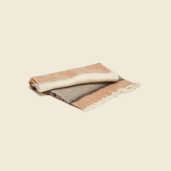 Écharpe marron cognac femme