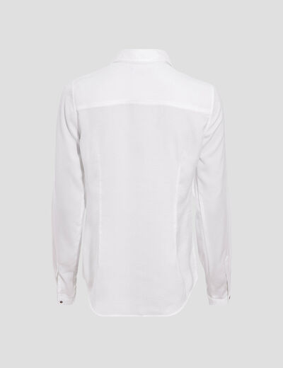 Chemise manches longues ecru femme