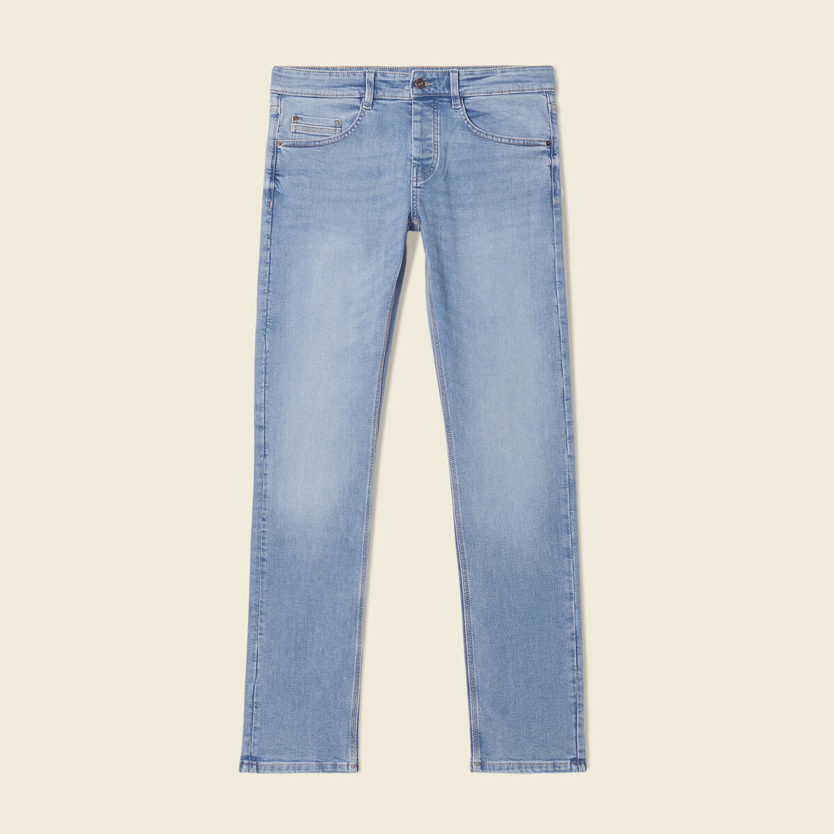 Jeans straight denim used homme