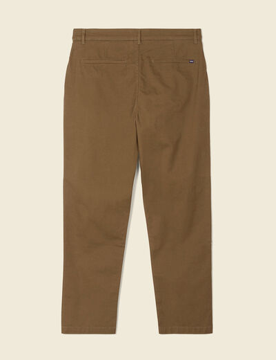 Pantalon chino taupe homme