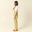 Salopette en jean vert olive femme