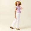 T-shirt manches courtes mauve femme