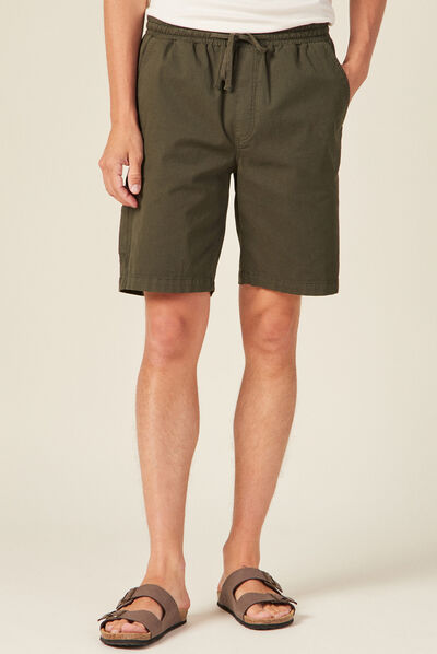 Bermuda droit velours gris foncé homme