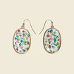 Boucles d'oreilles pendantes multicolore femme