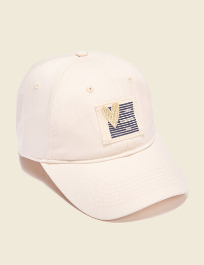 Casquette creme femme