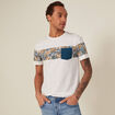 T-shirt manches courtes beige homme