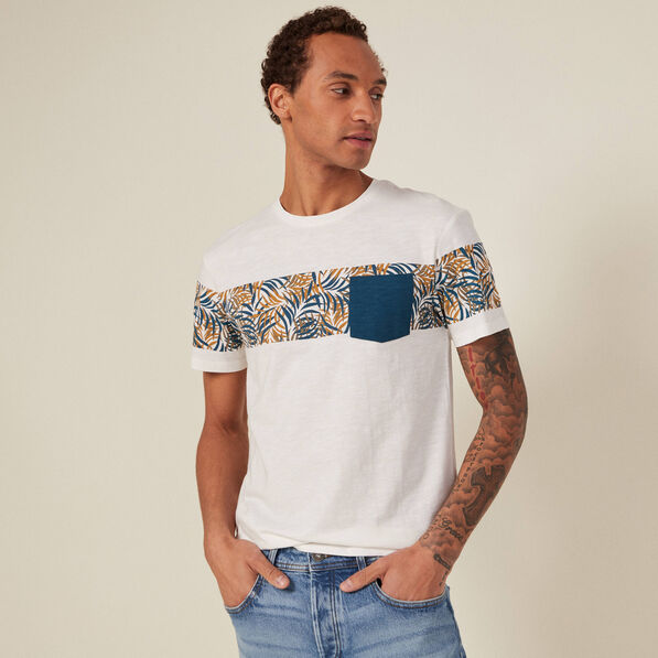 T-shirt manches courtes beige homme