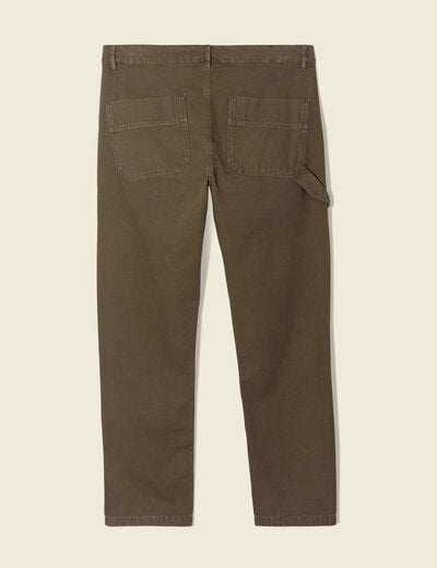 Pantalon chino taupe homme